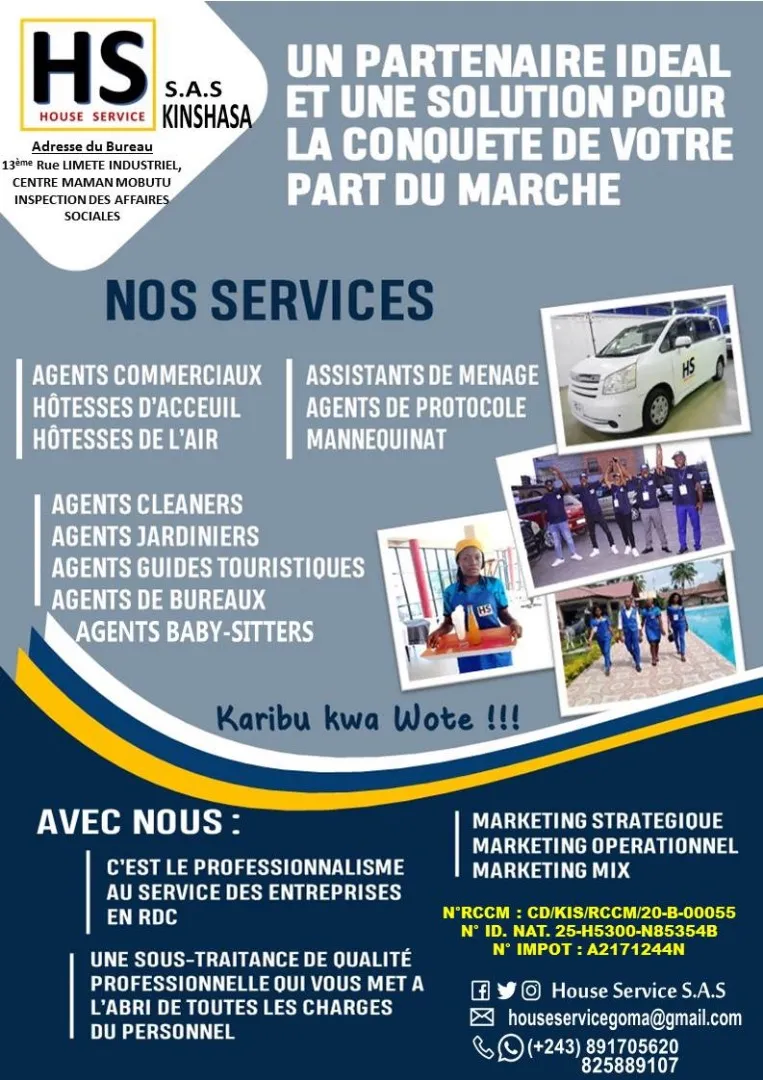 Activités promotionnelles House Service